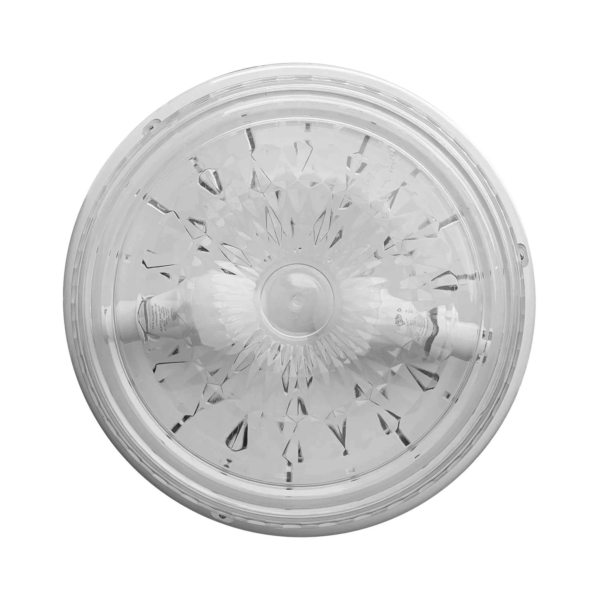 كشاف ديكور 2 لمبة موفرة 38 سم ابيض شفاف